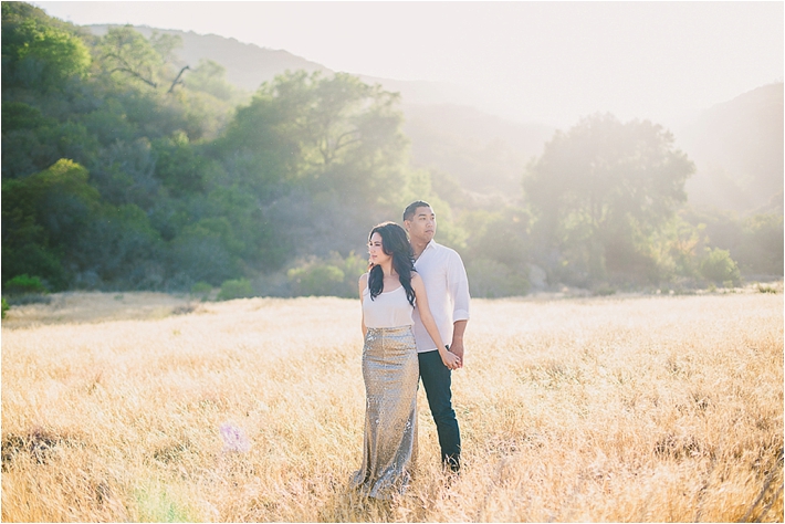 beautiful field engagement session by Closer to Love Photography