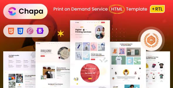 Best Printing Services Company HTML5 Template
