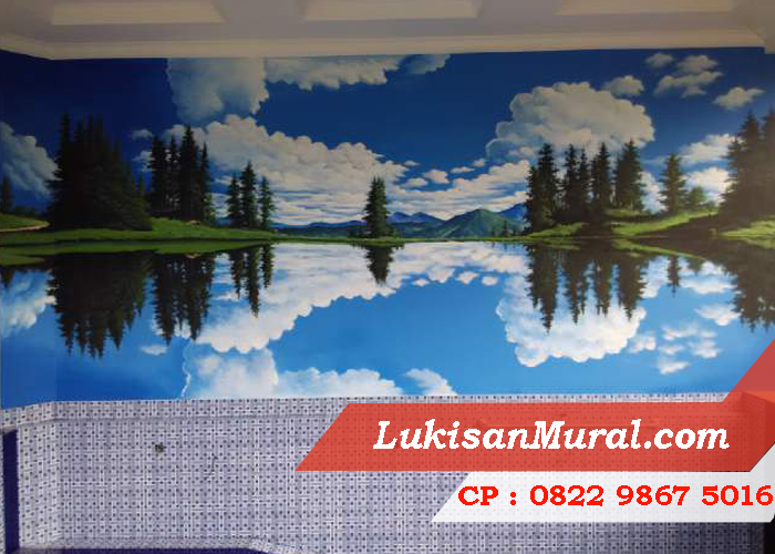 Mural Art, Mural Cafe, Mural Indonesia: Mural Siluet 