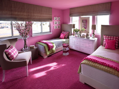Girls Teen Hot Pink Room