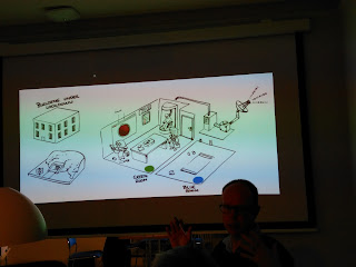 sketch of a prototype escape room 