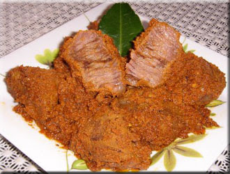 Resep membuat Rendang Isi Kelapa