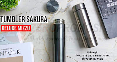 Souvenir Tumbler Promosi MIZZU - Sakura Deluxe Vacuum Flask