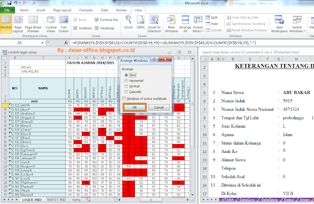 Cara Menampilkan Beberapa File dalam Satu Lembar Kerja di Excel