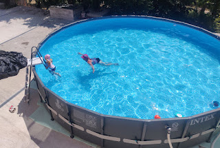 Swimming time for the girls