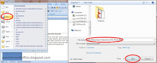 Cara Menyimpan Dokumen di Ms. Word 2007