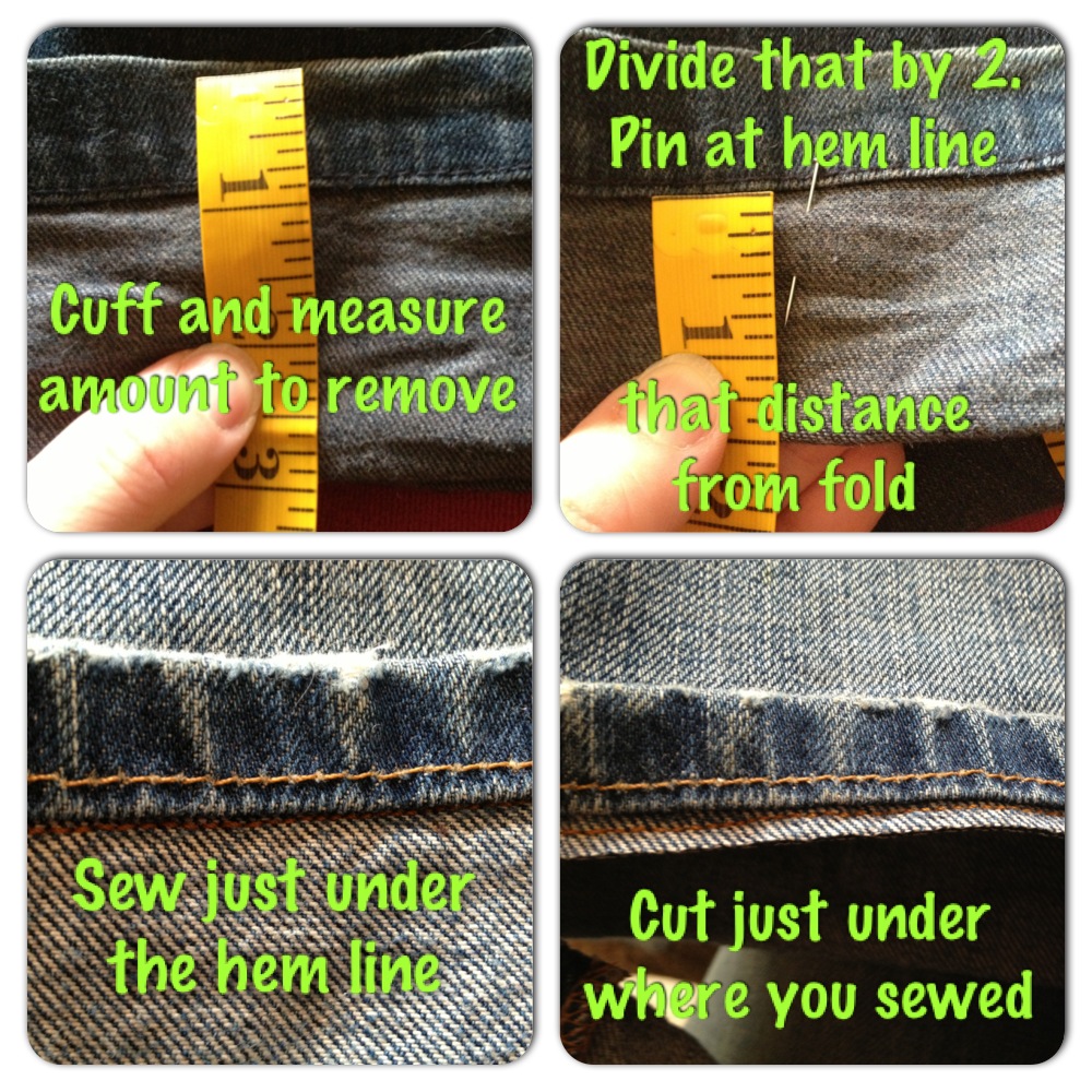 hemming jeans