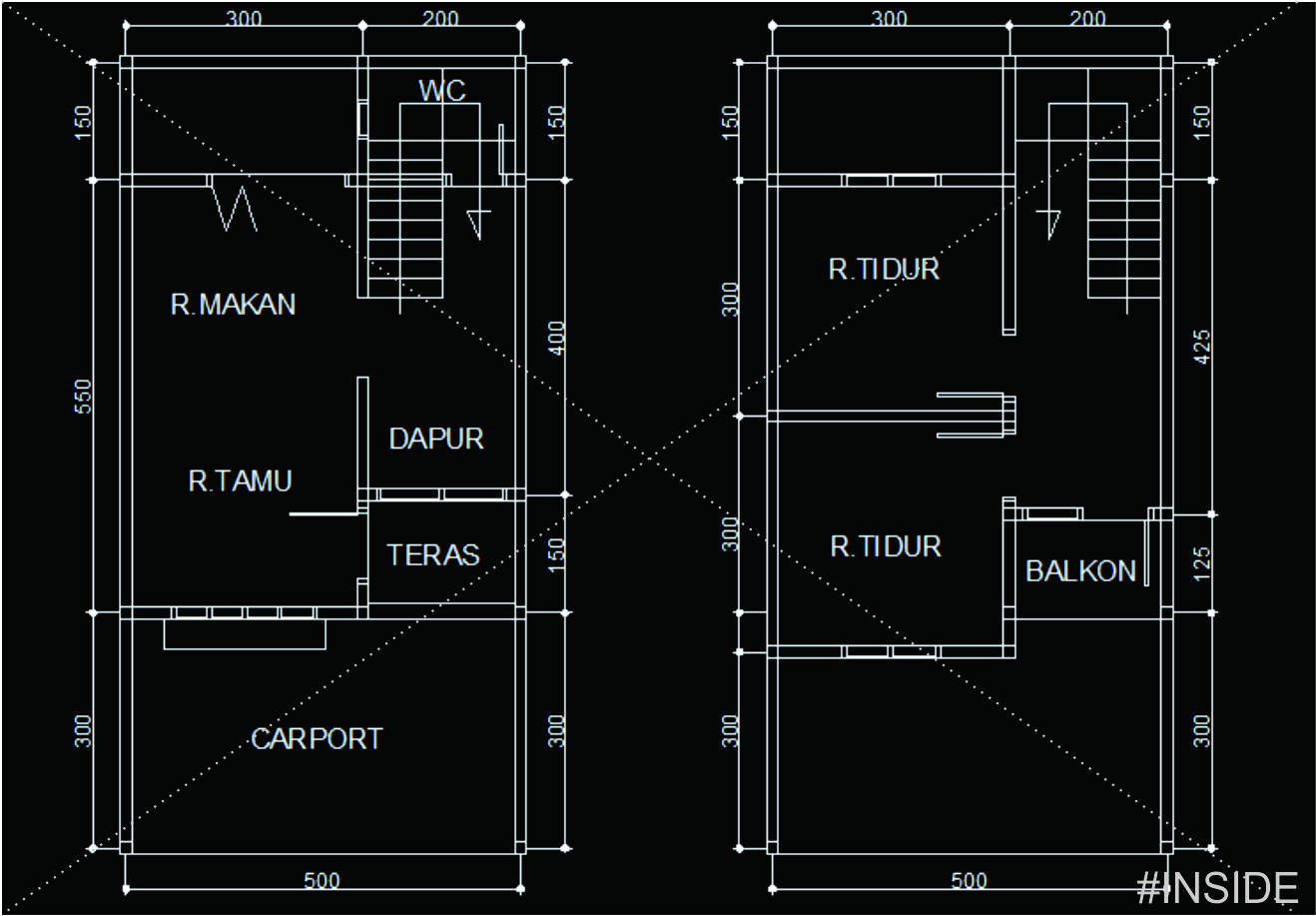 Denah Rumah Minimalis 5x10 Expo Desain Rumah