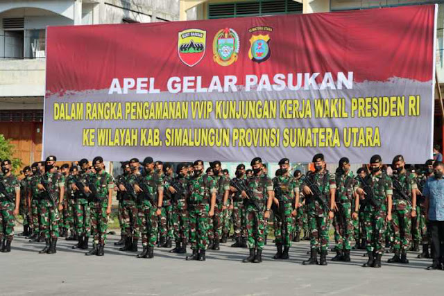 Amankan Kunjungan Wapres ke Simalungun 2479 Personil TNI-Polri Diterjukan