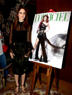 Sussanne Roshan at unveil of her L'Officiel India's magazine cover