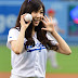 Tiffany @ Los Angeles Dodgers first pitch