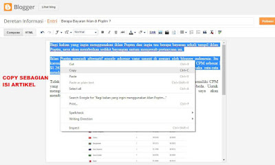 Tanda dan Ciri-ciri Artikel Blog di Copas / Terkena AutoBlog dan Blog AGC