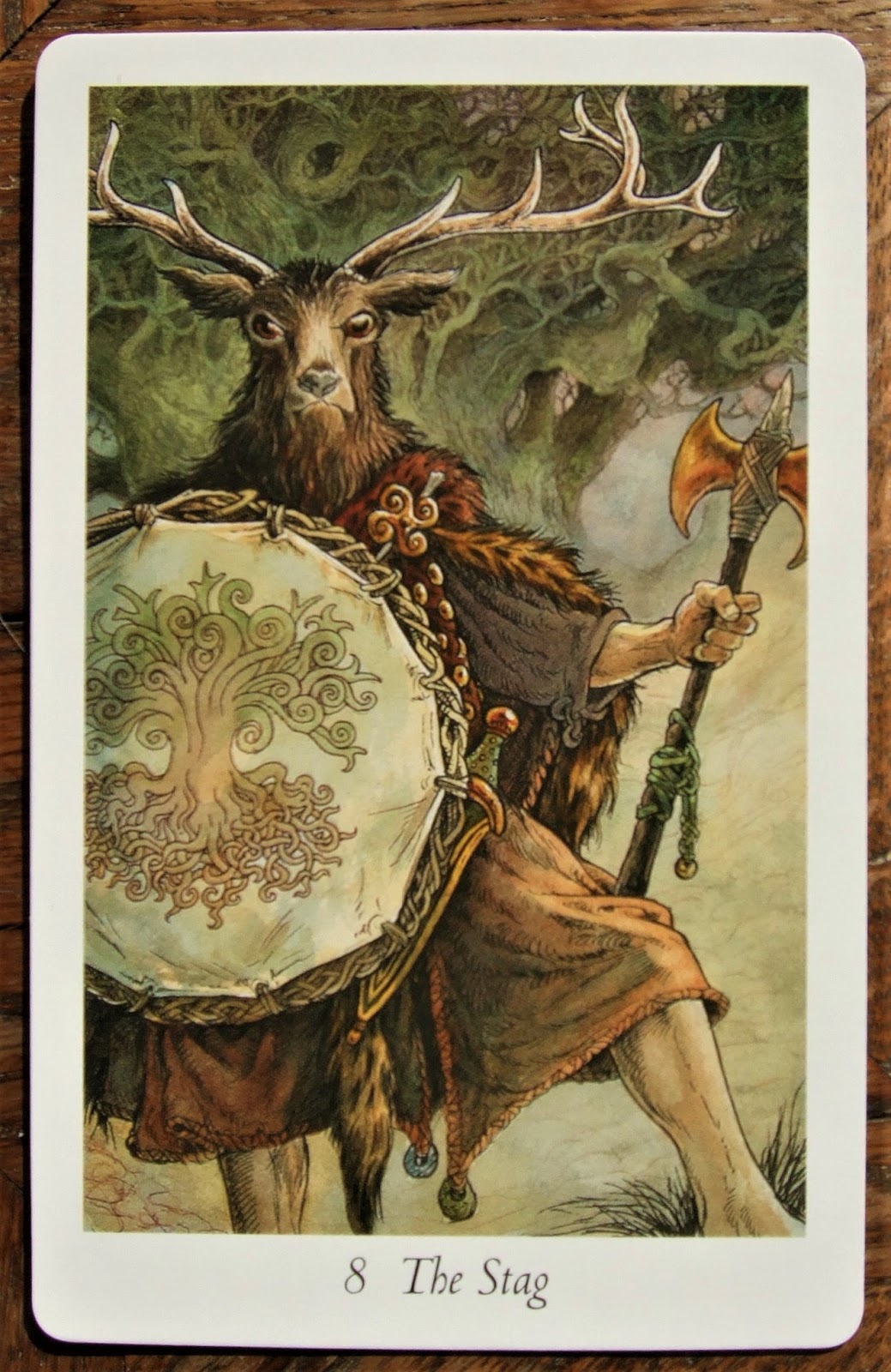 A Bad Witch S Blog The Wildwood Tarot Stag Card Strength Or Justice