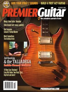 Premier Guitar - October 2008 | ISSN 1945-0788 | TRUE PDF | Mensile | Professionisti | Musica | Chitarra
Premier Guitar is an American multimedia guitar company devoted to guitarists. Founded in 2007, it is based in Marion, Iowa, and has an editorial staff composed of experienced musicians. Content includes instructional material, guitar gear reviews, and guitar news. The magazine  includes multimedia such as instructional videos and podcasts. The magazine also has a service, where guitarists can search for, buy, and sell guitar equipment.
Premier Guitar is the most read magazine on this topic worldwide.