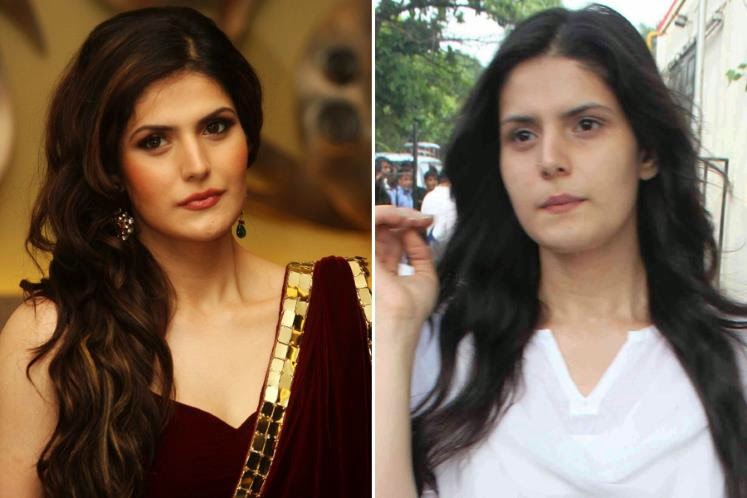 Bollywood star Zarine Khan without make up