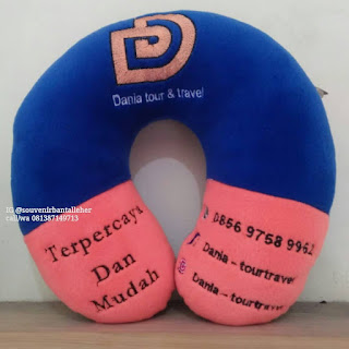 souvenir bantal leher tour travel bekasi