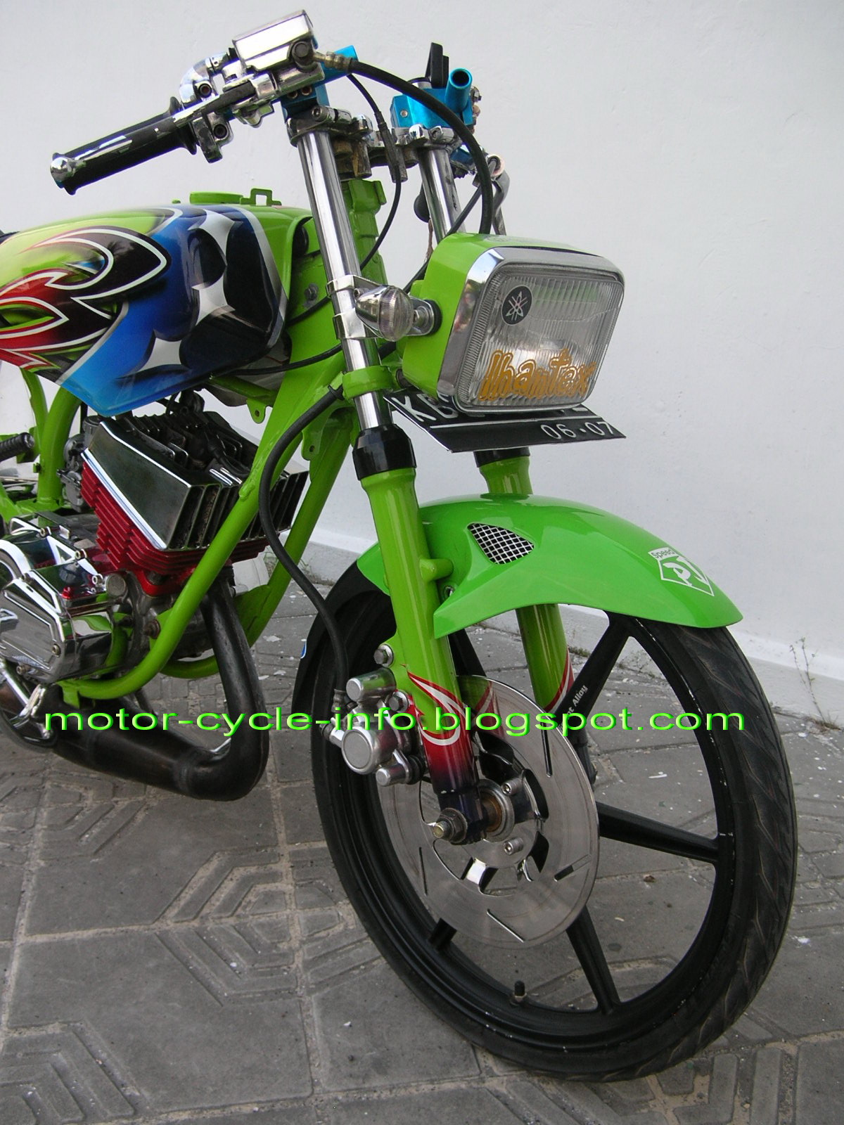 Modifikasi motor rx king extreme airbrush  motor modif 