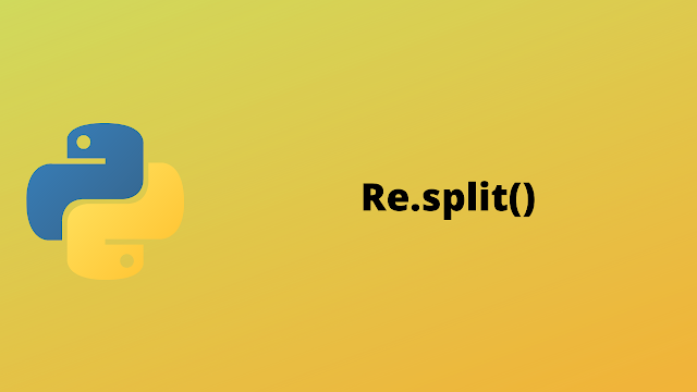 HackerRank Re.split() solution in python