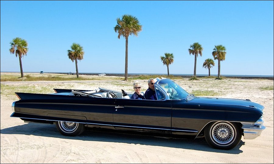 Photo Contest 1962 Cadillac Convertible Deryl Goettling and Marsha Sharp 