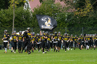 Sportfotografie American Football Playoff Spiel GFL2 Münster Blackhawks Berlin Spandau Bulldogs