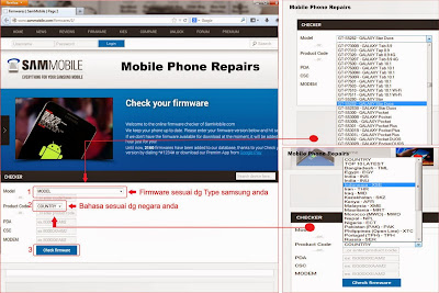 Cara Download Firmware Samsng dari SAMMOBILE