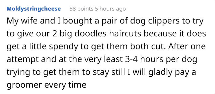 Hilarious Poster Explains To Customers Why A Groomer's Services Cost More Than A Hairdresser's