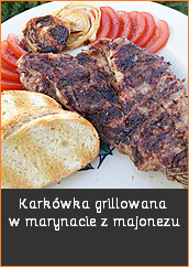 Karkówka grillowana w marynacie z majonezu