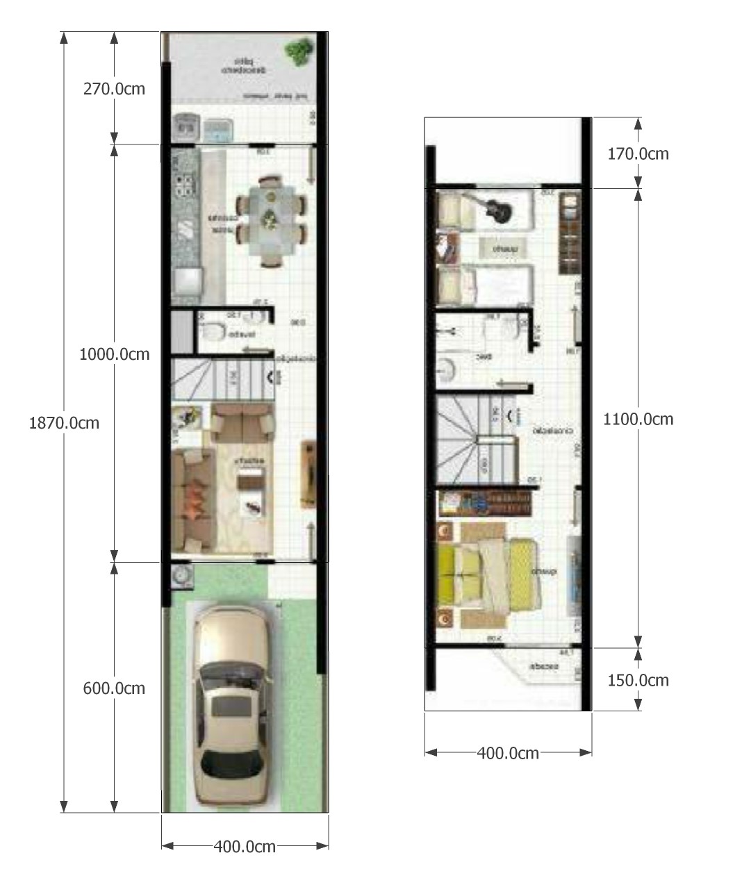 Denah Rumah Minimalis Lebar 4 Meter Beserta Anggaran Biaya