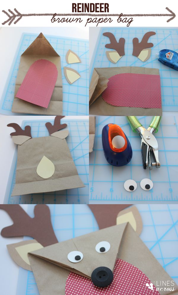 Paper Bag Reindeer 4