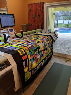 Bright & Black Oversized Couch Quilt