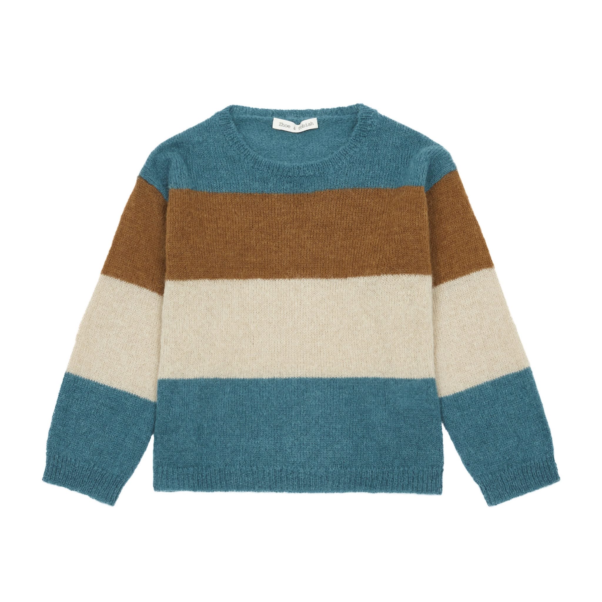 Kids Striped Wool Sweater Blue from Zhoe & Tobiah