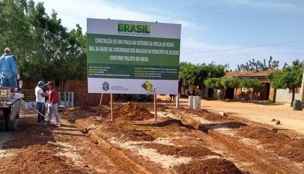 Prefeitura inicia construção de praça na localidade de Macacos