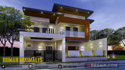  Desain Rumah Ukuran Tanah 15x20m 2 lantai model minimalis 