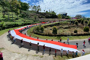 Bendera Berukuran 77 Meter Diarak Sejauh 24 Km, Persembahan Pemuda Bantaeng Untuk Indonesia.