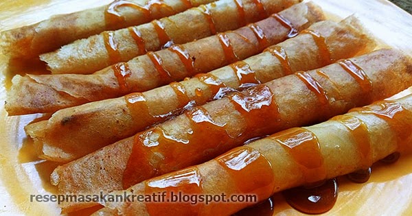 Resep Pisang Kepok Karamel Keju Goreng Kulit Lumpia 