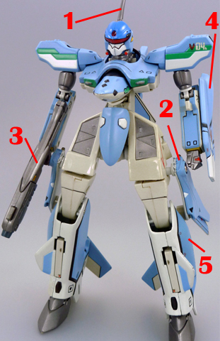 Macross VF-X2 VF-19A VF-X Ravens Excalibur Armament weapon position