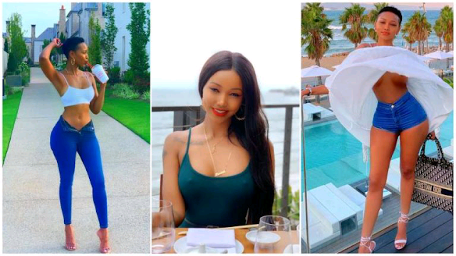 Socialite Huddah Monroe lips surgery photos