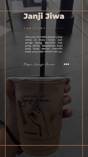 Kata-Kata Caption tentang Kopi Janji Jiwa