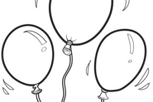 Download Coloring & Activity Pages: Balloons Coloring Page