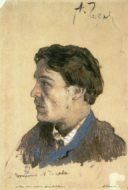 Isaak Ilyich Levitan(1860-1900) Portrait d'Anton Tchekhov (1860-1904) en 1886 huile sur toile 31 x42cm Tretyakov Gallery