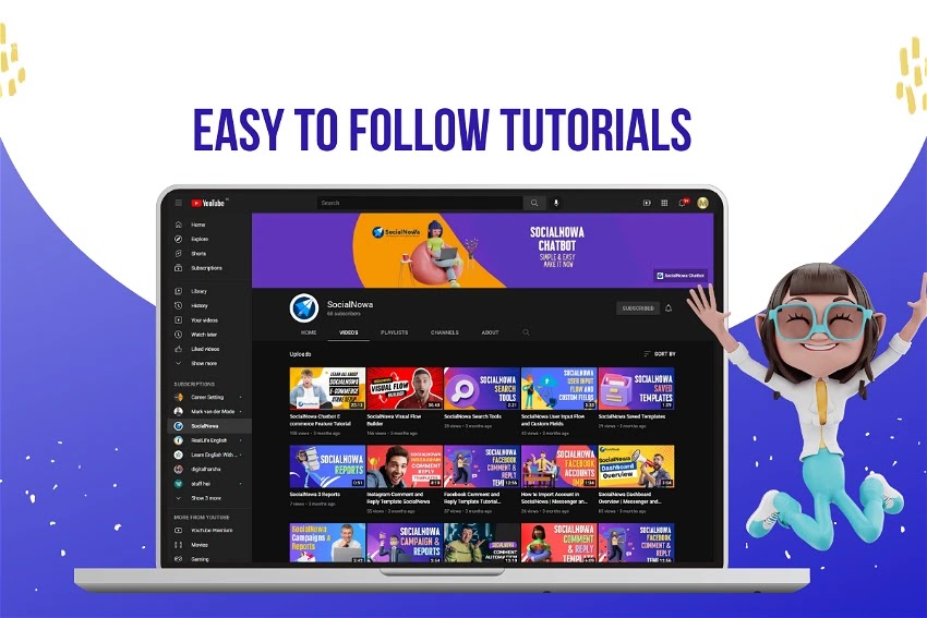 SocialNowa - Explore The Extensive Library Of Video Tutorials And Training