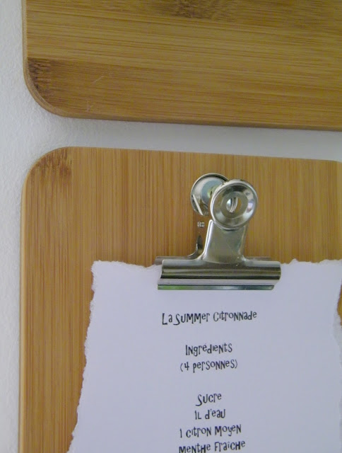 Mini bamboo clipboards - Planchettes à pince, en bambou