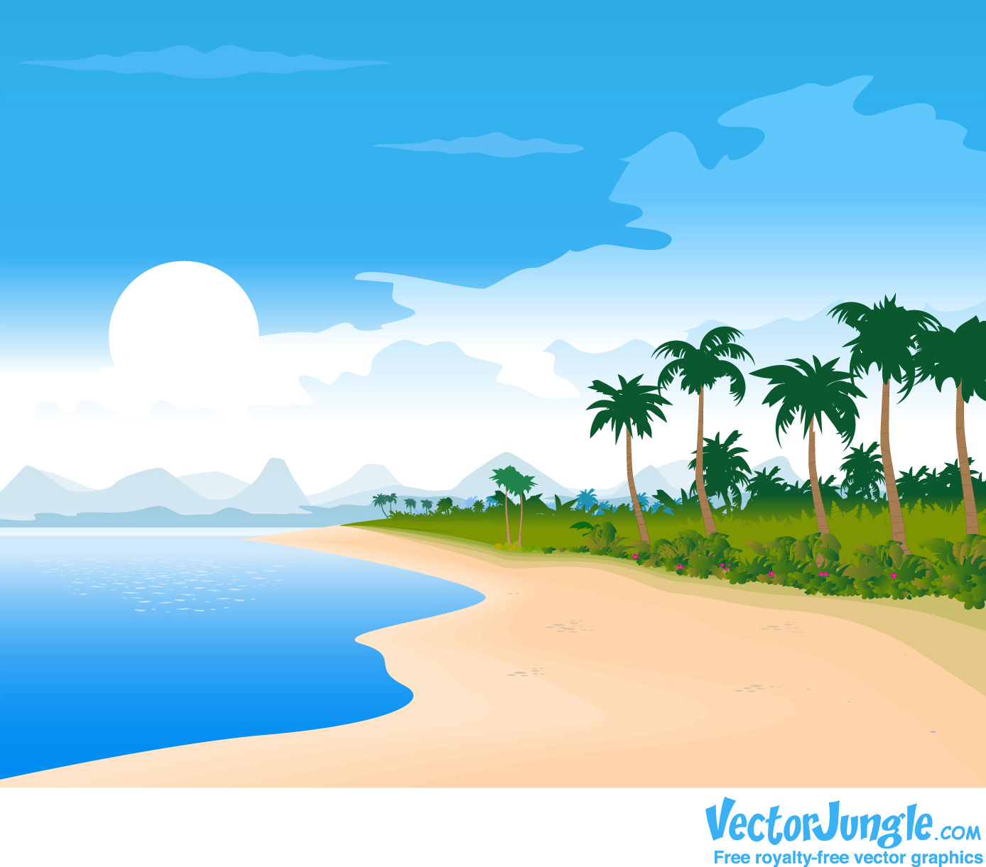 Cartoon Beach Wallpaper  Cartoon Images