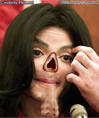 Michael Jackson nose missing