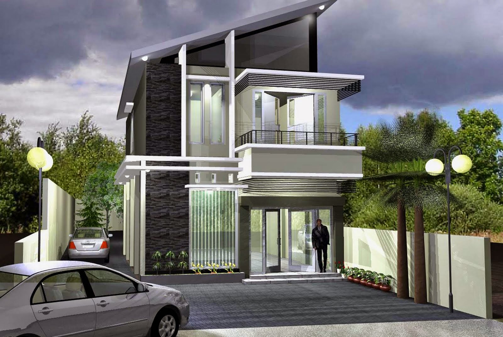 65 Desain Rumah  Minimalis  Bertingkat Terbaru Desain 