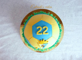 Tarta balón del Cádiz CF 5