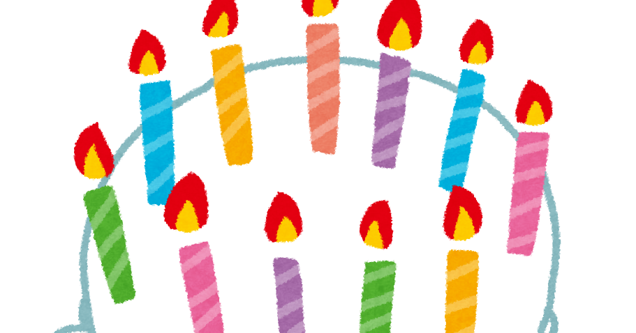 ろうそくの立ったケーキのイラスト かわいいフリー素材集 いらすとや