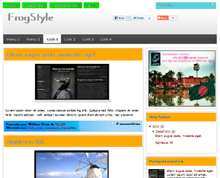 Frog Style Blogger Template