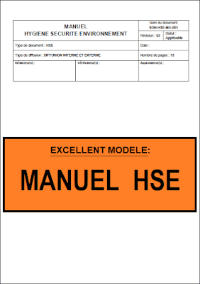 Téléchargez le modèle MANUEL HSE en PDF - Gratuit. Utilisez notre modèle MANUEL HSE pour votre entreprise en téléchargeant notre PDF gratuit.