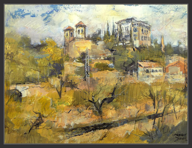 PANORAMICA-PINTURA-CAL PONS-RIU-LLOBREGAT-COLONIES-TEXTILS-PINTOR-ERNEST DESCALS